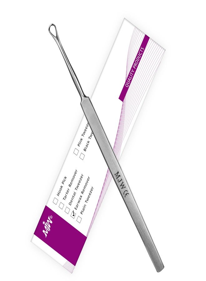 MJW Ear Wax Removal Tool – Professional-Grade Stainless Steel Currette for Safe & Efficient Ear Wax Removal, Reusable, Hygienic, and Eco-Friendly for All Ages - Image 1
